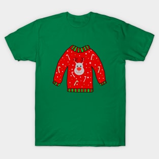 UGLY Christmas Sweater For Reindeers T-Shirt